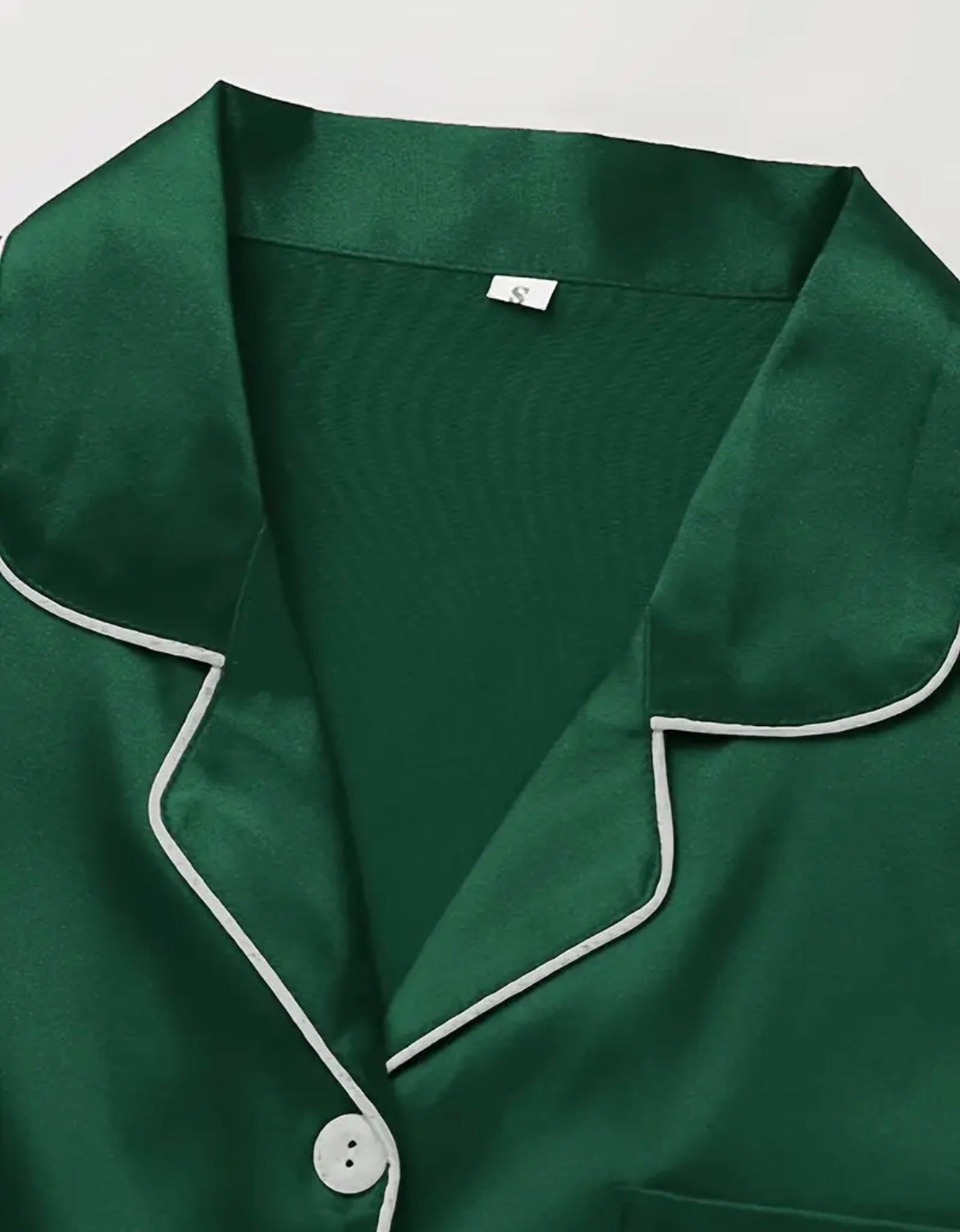 Green Satin Pajamas